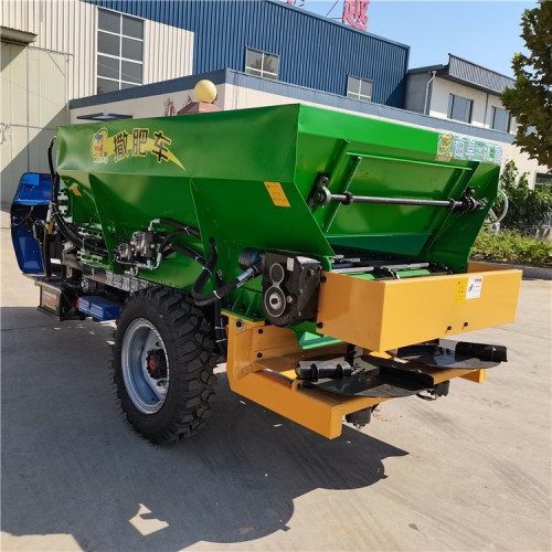三輪拉糞拋糞一體機 三輪車撒肥機