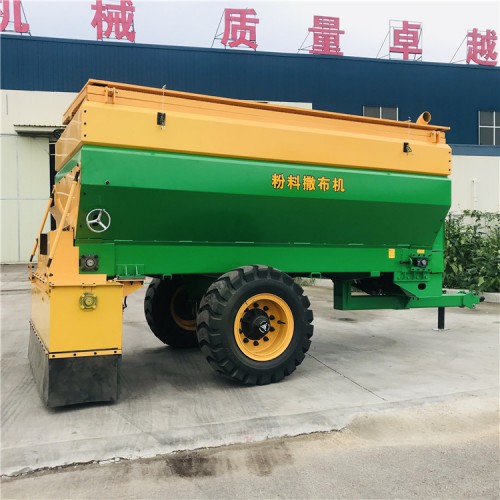 白灰粉料鋪撒車