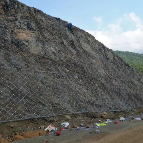 邊坡防護網工程單價多少     sns邊坡防護網安裝