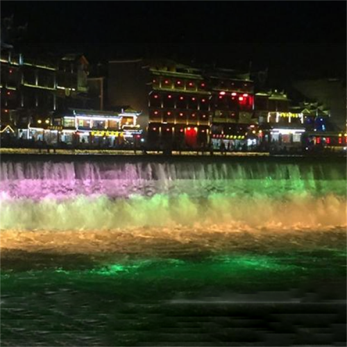 海鷹景觀鋼壩閘門 定制 河道音樂噴泉壩 自動生態水景壩