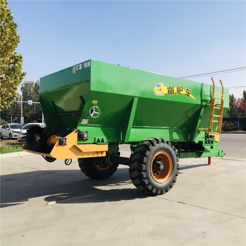 農家肥拋肥機 大型牽引式撒肥車 液壓施肥車