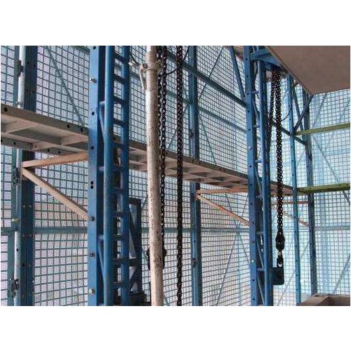 藍色建筑爬架 高層建筑爬架 爬架