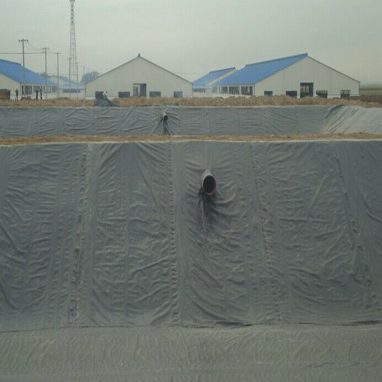 垃圾場滲濾液調節池HDPE土工膜加蓋工程 0.9mmHDPE防滲膜性能穩定