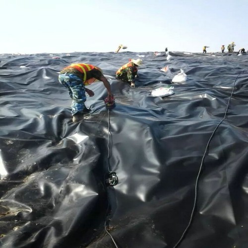 1.0mm畜牧業氧化塘光面HDPE土工膜經久耐用