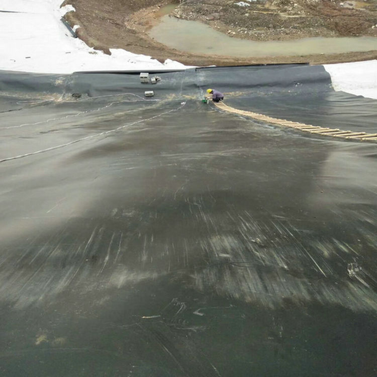 邢臺(tái)耐腐蝕500g復(fù)合土工膜 兩布一膜復(fù)合土工膜 尾礦堆場(chǎng)防滲HDPE土工膜