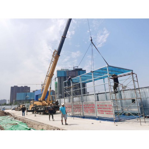 河南商丘安裝韓強8M*4M*5M不銹鋼封閉式洗車機