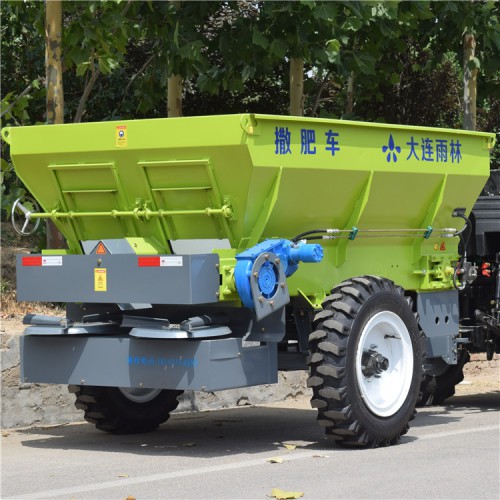 雨林廠家定制3方固體有機肥撒肥機車圓盤撒糞車