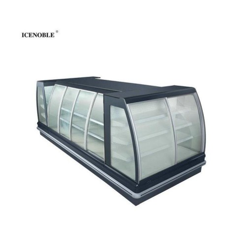 雪迎超市熟菜供應熟食柜 廠家定制直角蛋糕柜 直角蛋糕柜報價