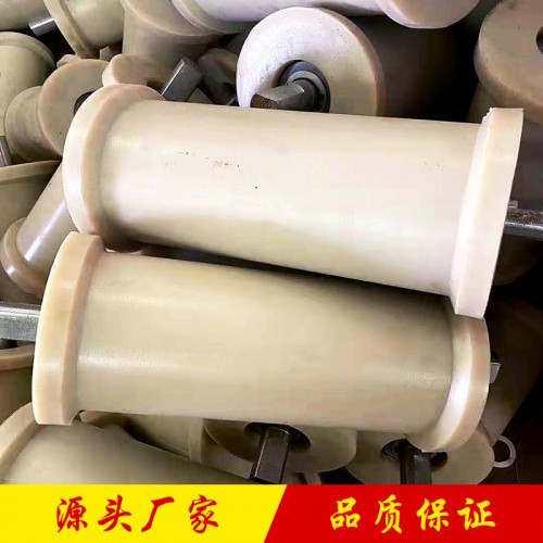礦用尼龍地滾輪型號(hào) 耐磨耐腐蝕聚氨酯地滾輪廠家