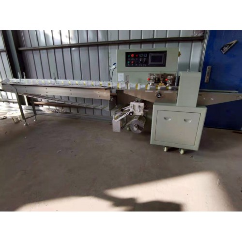 全自動貼標簽快速臥式包裝機 下走膜枕式包裝機