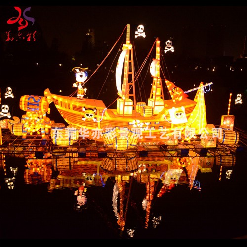 自貢花燈布藝燈籠五一勞動節大型戶外節日燈會裝飾燈籠