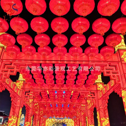 東莞源頭廠家促銷大型亮化工程戶外節日勞動節彩燈燈會
