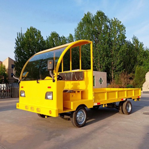 工業電動搬運車 廠區牽引平板拖車 工業電動轉運車 支持定制