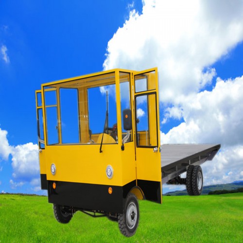新能源電動搬運車   建筑工地平板拉磚車