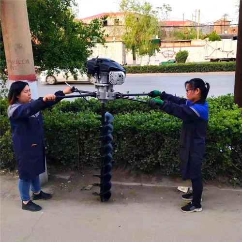 加強型電桿打坑機鉆巖石