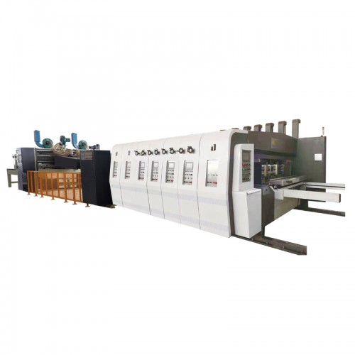 全自動高速水墨印刷開槽模切（粘箱、釘箱）打包一體聯動線