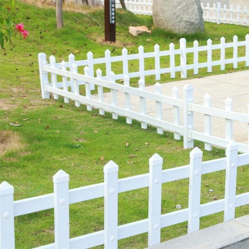 白色草坪護(hù)欄小區(qū)花園防護(hù)欄護(hù)欄柵欄規(guī)格參數(shù)