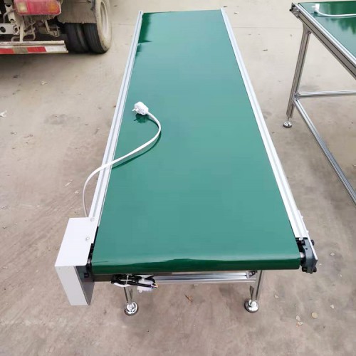 自動化小型PVC皮帶鋁型材流水線輸送機