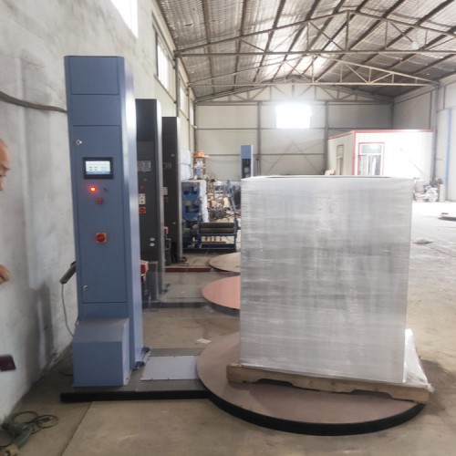 敬賢 全自動薄膜纏繞機 紙箱纏繞膜機 預拉型纏繞膜打包機