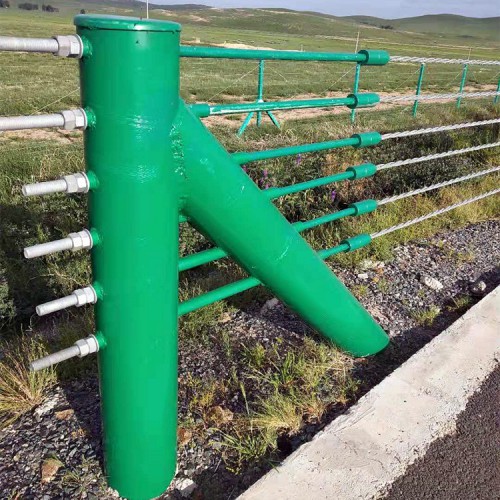 纜索護欄 柔性纜索護欄 景區(qū)鋼絲繩索護欄網(wǎng)