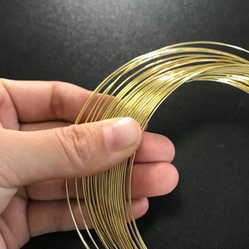 高導電H65黃銅線 半硬螺絲黃銅線 光亮黃銅扁線 裝飾黃銅線