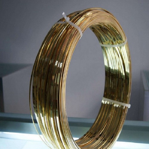 國標H62/H65/H70半硬黃銅線光亮黃銅扁線廠家