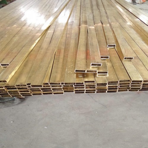 銷售各種規格黃銅方管黃銅扁管 H65精密銅管裝飾用黃銅四方管