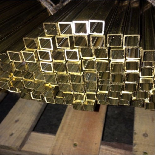 電鍍H65薄壁黃銅管裝飾用黃銅方管黃銅扁管