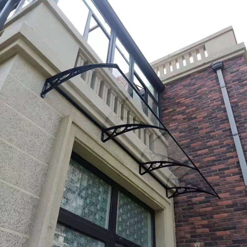 鋁合金無聲雨棚 透明無聲雨棚 小區(qū)別墅庭院無聲雨棚