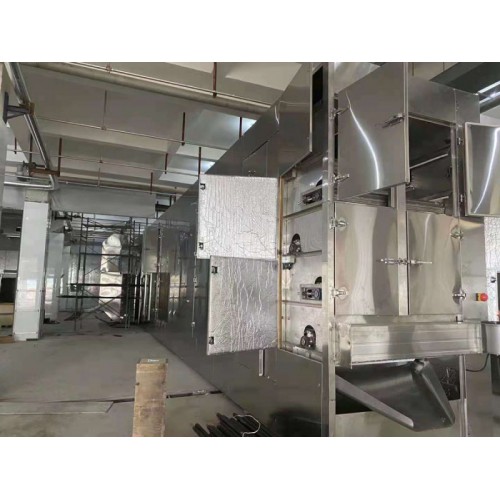 肉制品烘干生產線_鴨舌網帶烘干機_鴨脖連續式烘干設備價格