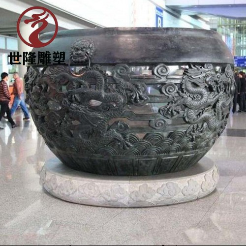銅雕 銅缸雕塑 庭院銅水缸