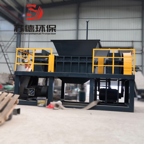 雙軸撕碎機(jī) 鐵銷鐵皮廢鋼易拉罐破碎機(jī)
