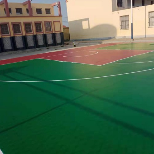 學校塑膠籃球場 塑膠籃球場 室外塑膠籃球場