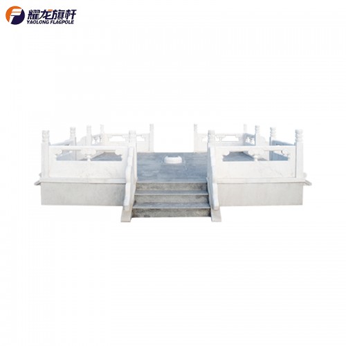 大理石旗臺(tái) 漢白玉升旗臺(tái) 旗臺(tái)廠家