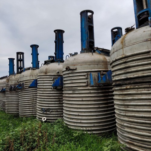 二手不銹鋼反應釜 10噸二手搪瓷反應釜