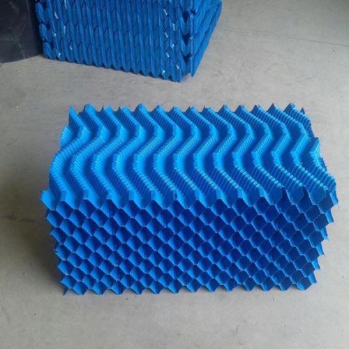 興晟 生產廠家pvc涼水塔填料斜交錯填料大水波淋水片