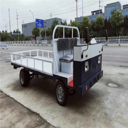 電動廠區(qū)搬運(yùn)車  2噸4噸建材運(yùn)輸平板車  多功能倉儲物流車