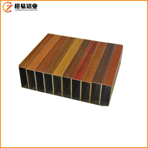 鋁合金木紋轉印定制 木紋鋁方通加工 熱轉印鋁代木