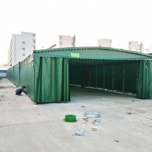 大型推拉雨棚 倉庫大型推拉雨棚定制 大型推拉倉庫雨棚