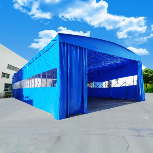 推拉雨棚 移動推拉雨棚 移動伸縮推拉雨棚 推拉伸縮雨棚廠家