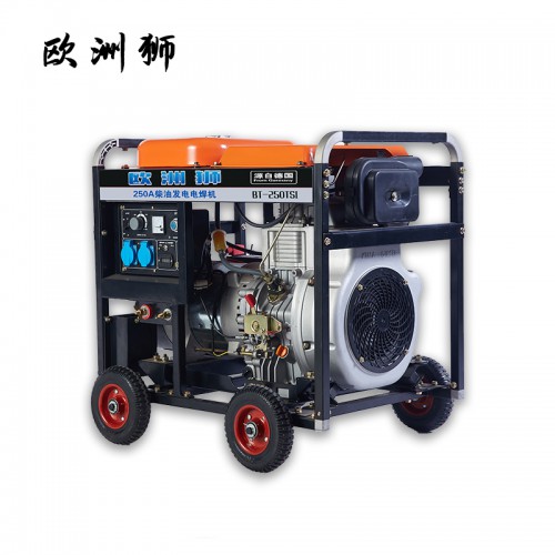 250A柴油發電電焊機 一體機焊接效果