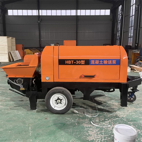 大骨料大排量高壓二次構造柱泵 大型拖式混凝土輸送泵