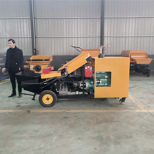 斜式二次構(gòu)造柱泵 可打3公分石子 混凝土輸送泵