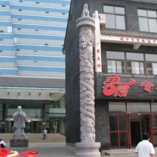 石龍柱 廣場石雕龍