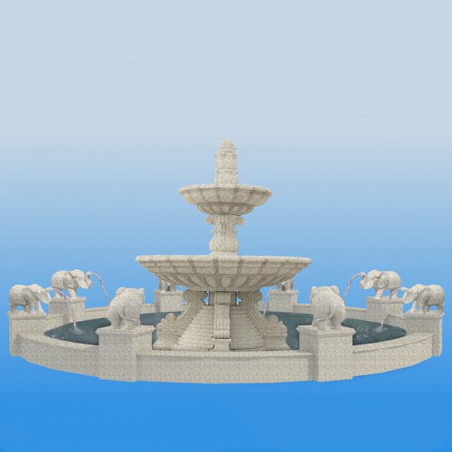 石雕噴泉 石雕噴泉廠家定制 廣場石雕噴泉
