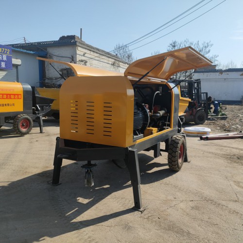 小型混凝土輸送泵 高樓室內地暖回填輸送泵 50細石泵