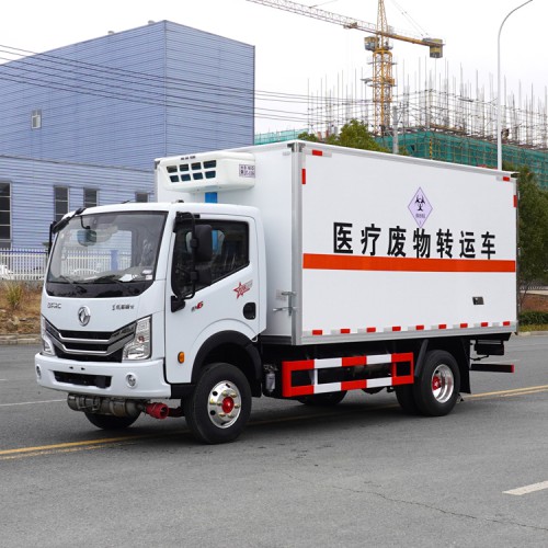 國六4.2米醫(yī)療廢物轉(zhuǎn)運(yùn)車 藍(lán)牌東風(fēng)多利卡D6
