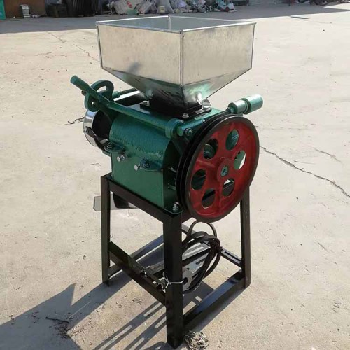 家用小型擠扁機 高粱燕麥壓扁機 對輥式大豆擠扁破碎機