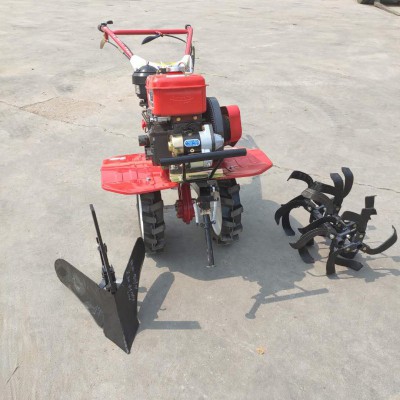 小型微耕開溝機 旋耕機帶開溝器 四驅(qū)多功能開溝機