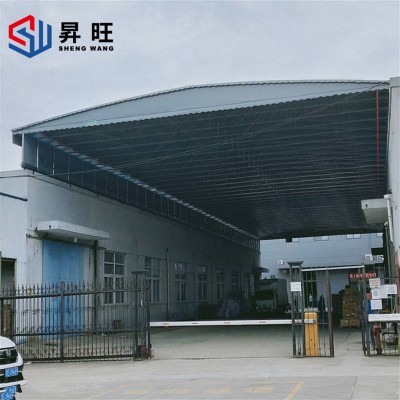 雨棚 推拉遮陽雨篷 籃球場(chǎng)雨棚